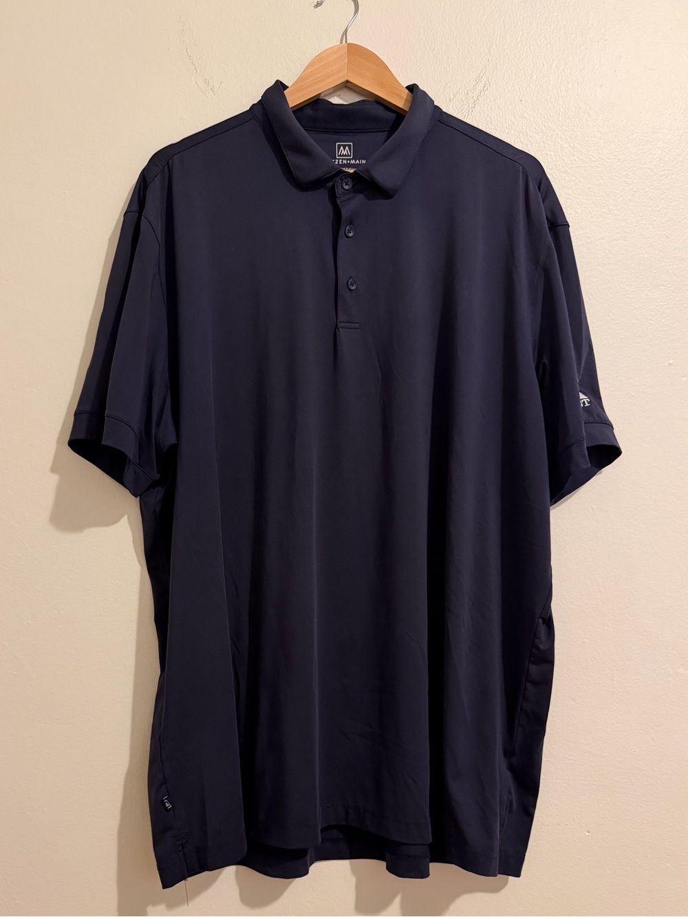 Mizuno Men's Navy Golf Polo Shirt